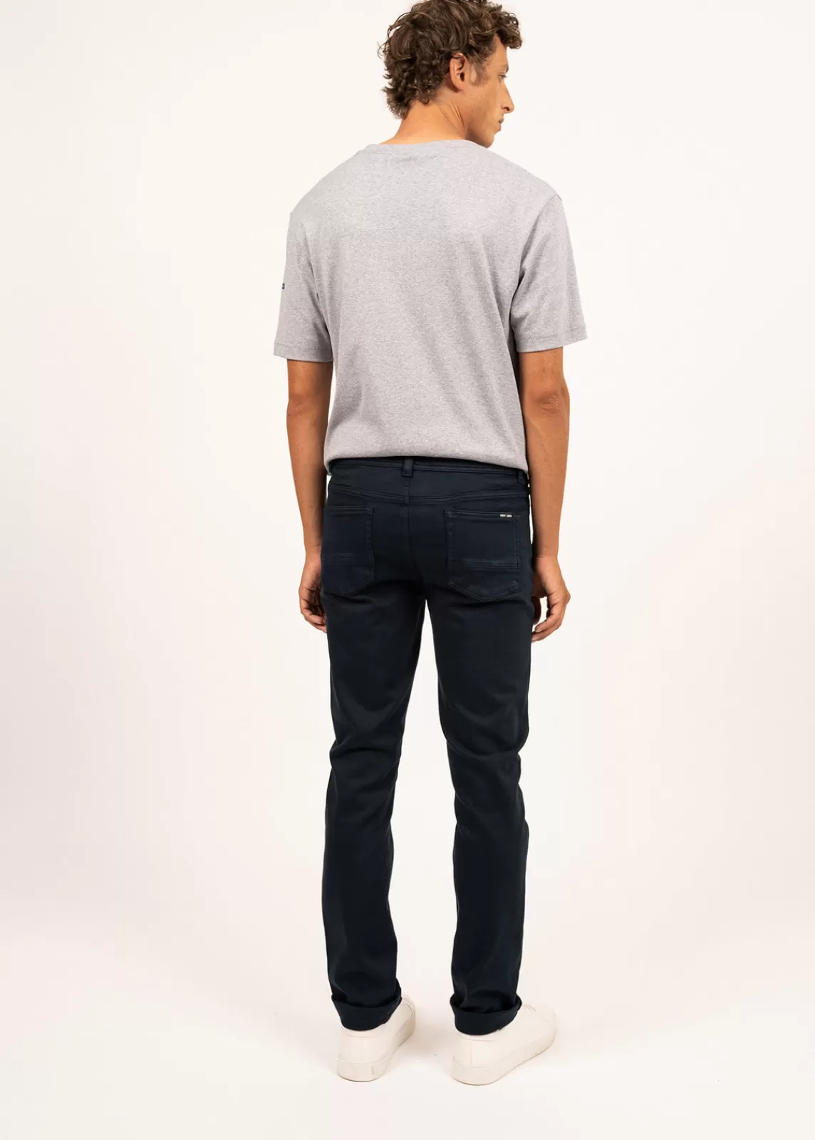 Trousers & Shorts>Saint James Jasper knit jeans AMIRAL