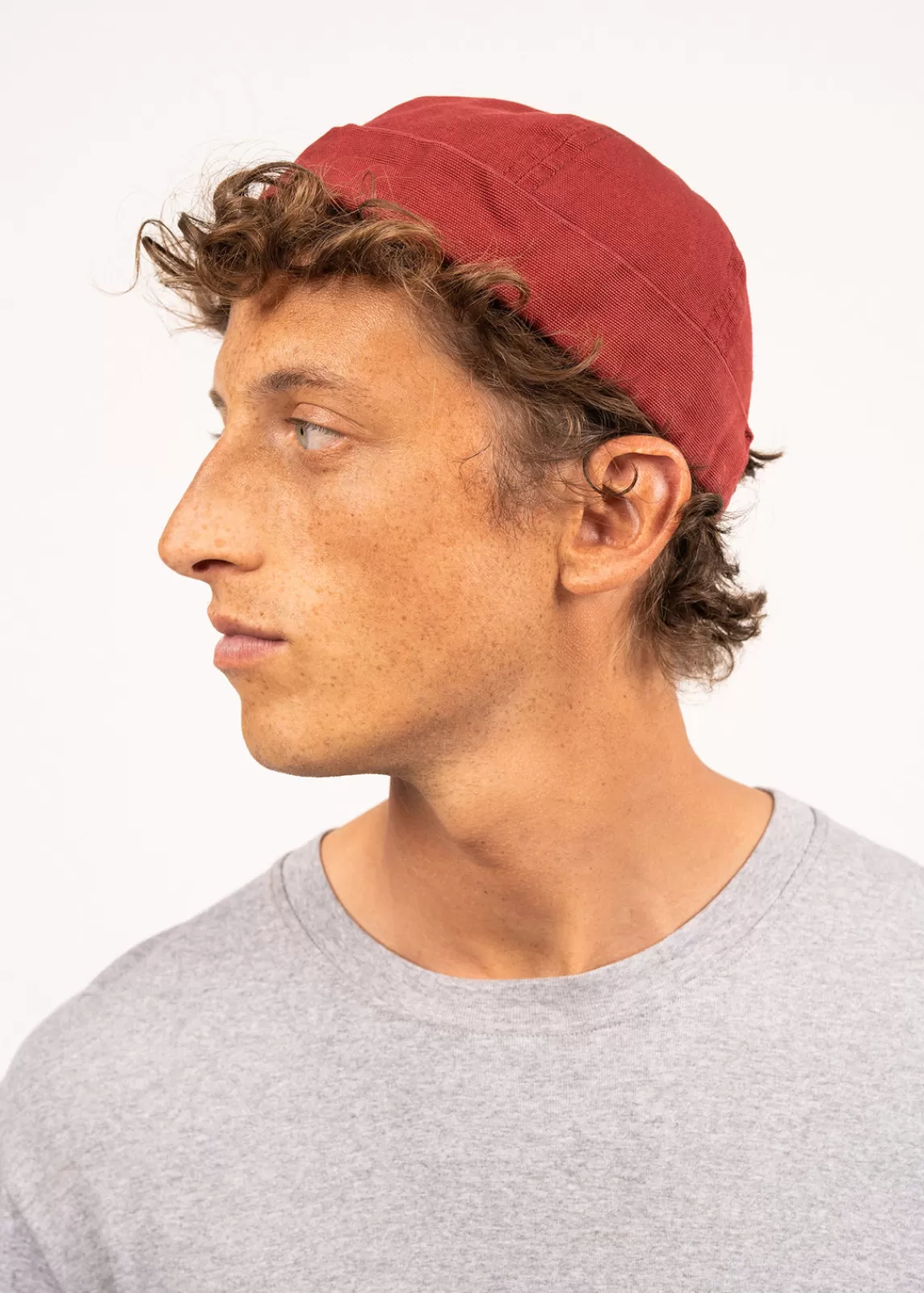 Accessories>Saint James Miki deck hat BRIQUE