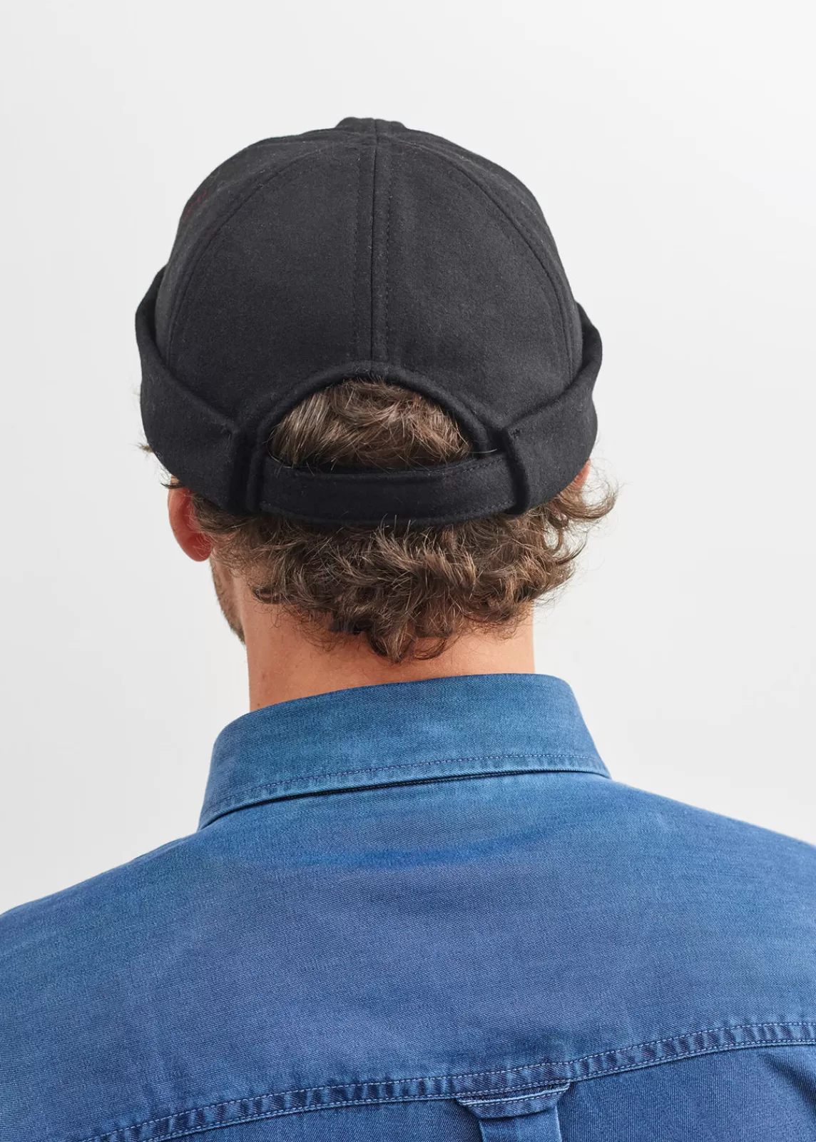 Miki Watch Caps>Saint James Miki traditional deck hat NOIR
